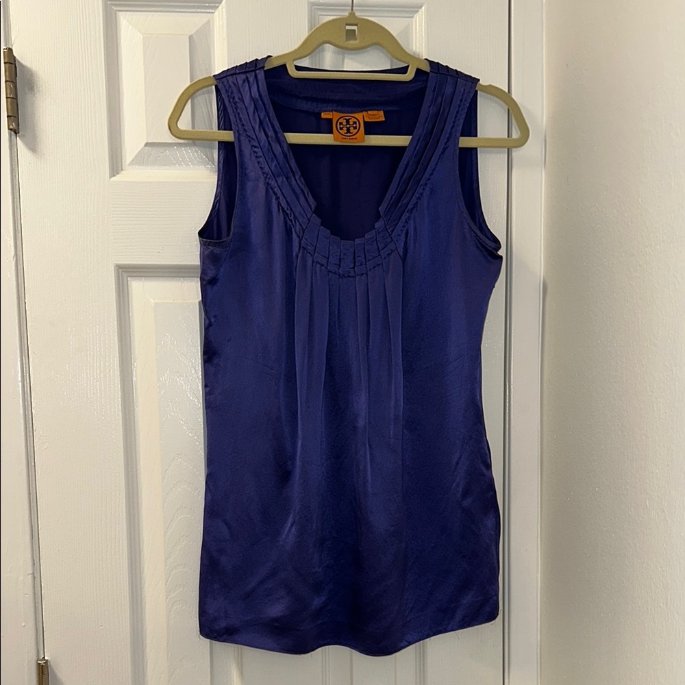 Tory Burch Purple Silk Tank Top